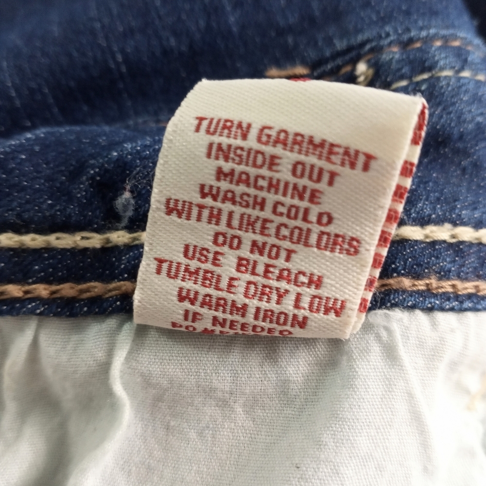 Almost Famous Bibs Jean Shorts Embellished Size 5 - Picture 12 of 16